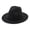 02#Black, variant on Women's Wide Fedora Hat, Decorative Buckle Strap Jazz Cap, Lightweight Breathable Fabric with Adjustable Drawstring Fall Winter Sun Hat Yellow One Size