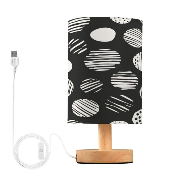 Desk Lamp Bedside Lamp 5.12x9.7In LED Lamp With USB Charging Interface For Bedroom Living Room Office Study Stylish Decoration Fringe Circle