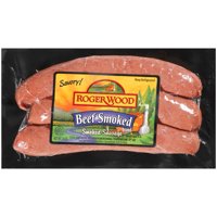 Roger Wood Signature Smoked Beef Sausage, 3ct
