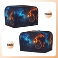 thumbnail image 7 of Toaster Covers 2 Slice, Red and Blue Fire Dragon C Waterproof Bread Machine Cover Fits for Standard 2 Slice Toasters, Home Decor Toaster Protection with Hanging Rope, 7 of 7