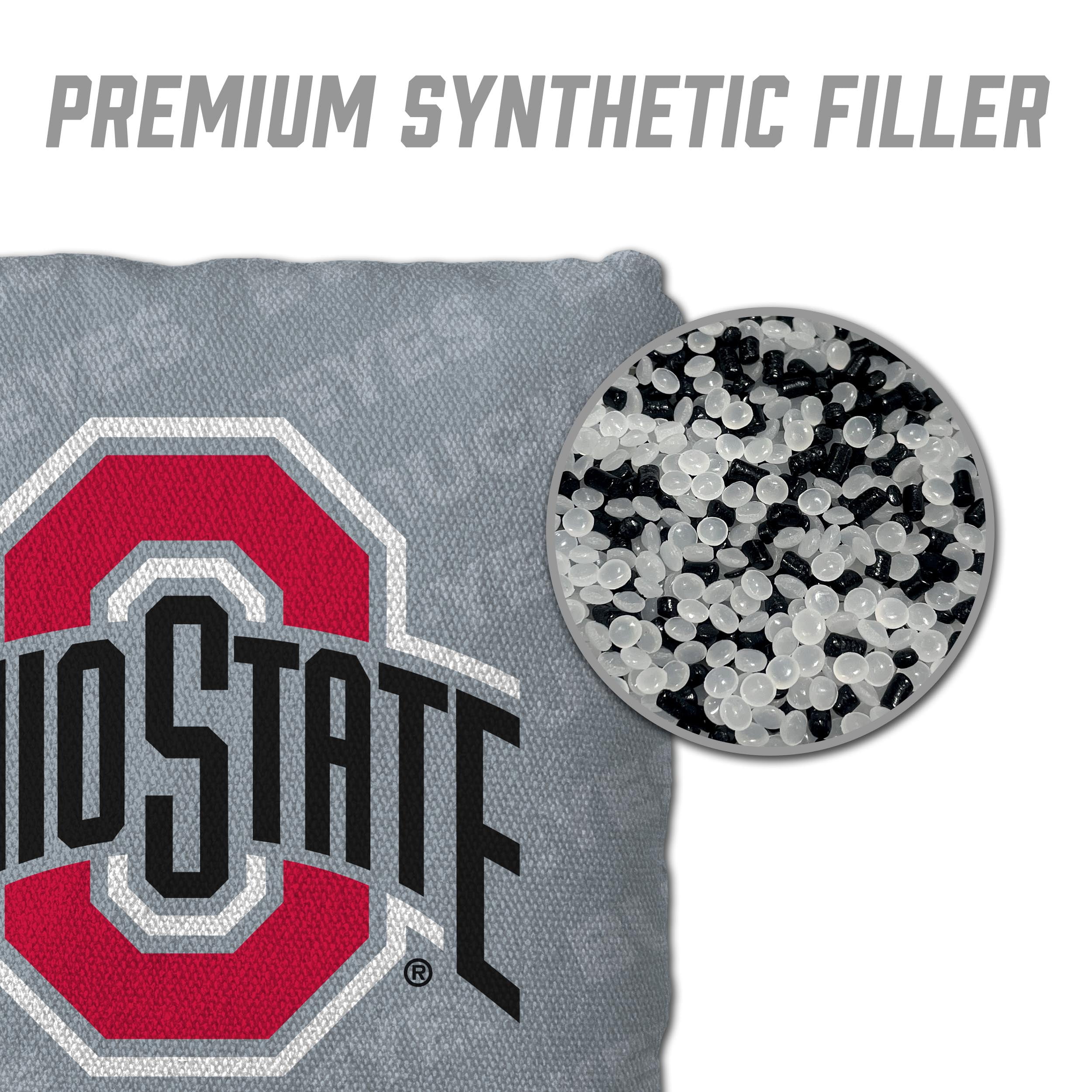 NCAA Ohio State Buckeyes Cornhole Bags - 4PK - Grey