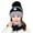Black, variant on Female Winter Warm Knitted Circle Loop Scarf Face Cover Valve Plush Woolen Cap