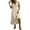 Beige, variant on Floral Dress for Women Short Sleeve V-Neck Mid-Length with Pocket Fit and Flare Elegant and Cocktail for Prom Beige S