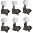thumbnail image 1 of Durable 6pcs Metal Seldo-Gear de Afinación de Guitarra Eléctrica Sintonizadores Negro - 6R, se describe Sunnimix Clavija de afinación cerrada para guitarra, 1 of 8