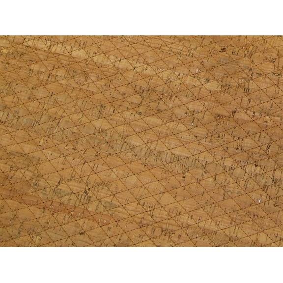 Quilted Cork Fabric Brown - per yard