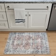 thumbnail image 2 of Bloom Rugs Washable Non-Slip 2x3 Rug - Brick / Dark Blue Traditional Oriental Area Rug for Living Room, Bedroom, Dining Room, and Kitchen - Exact size: 2' x 3', 2 of 9