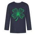 thumbnail image 4 of Wancir Chemises pour Hommes en Liquidation Imprimé de la Saint-Patrick Col Rond Mode Décontractée Manches Courtes Trois-Quarts, 4 of 4