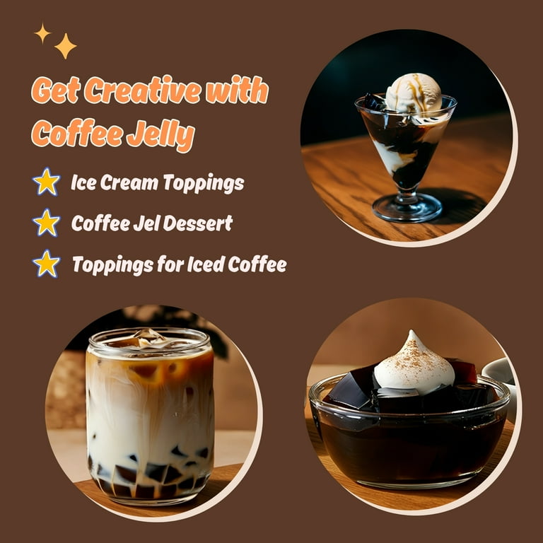 HeySweet, Coffee Jelly, 8 Cubes, Vegan, Halal, Konjac - Walmart.com