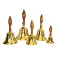 thumbnail image 6 of Bevin Bells Solid Brass Hand Bell | 4HB | New England Hardwood Handle | Elegant Hand Call Bell | Noise Makers | Loud Brass Bells | Easy to Grip Handle | Teacher Handheld Bell | Made in CT, USA, 6 of 9