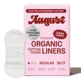 thumbnail image 1 of Protectores diarios August de algodón orgánico 38 unidades hipoalergénicos, 1 of 8
