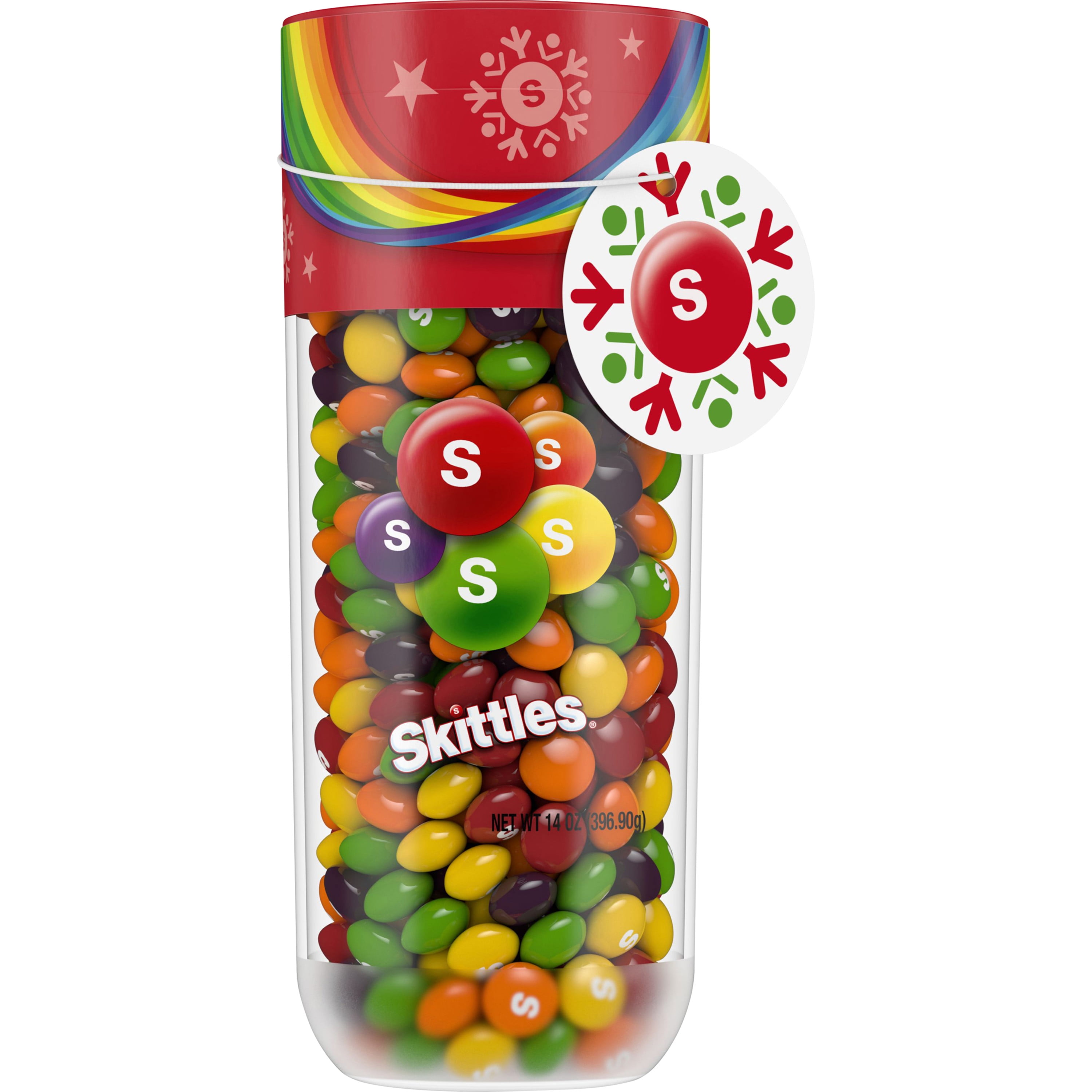 SKITTLES Original Fruity Candy Christmas Gifts 14Ounce Jar Walmart