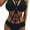 Black, variant on Ohufall Lingerie Women Bandage Rainbow Lace Bralette Bustier Crop Top Sheer Unpadded Bra Clearance