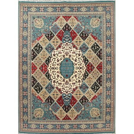 Hereke Turkish Rugs - Geometric Oushak Turkish Oriental 10x13 Acrylic Wool Area Rug