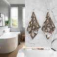 thumbnail image 7 of SKYSONIC Ice Cream Brown Ultra Soft 2 PCS Towel Set, Highly Absorbent Hand Towels, 16"x28" Cotton Towels for Bathroom Hotel Gym Travel, Ideal for Daily Use, 7 of 7