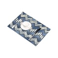 thumbnail image 3 of MKHERT Modern Blue Patchwork in Nautical Chevron and Stripe Style Placemats Table Mats for Dining Room Kitchen Table Decoration 12x18 inch,Set of 4, 3 of 4