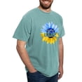 thumbnail image 4 of CafePress - Pray For Ukraine Blue And Yellow Sunflower T Shirt - Mens Comfort Colors Shirt, 4 of 5