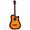 Sunset Color | 38 Inch, variant on GZXS 38in Guitar Beginner Kit for Adults, Starter Set with Gig Bag, Tuner, Pick, Strings, Capo and Strap, Pink