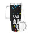 thumbnail image 2 of KLL I Love With Autism To The Moon And Back Print 40oz Stainless Steel Insulated Car Cup Coffee Mug with Spillproof Lid - Keep Your Drink Hot or Cold on the Go, 2 of 8