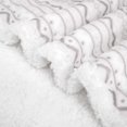 thumbnail image 5 of BEAUTEX Sherpa Fleece Throw Blanket for Kids Children Teens Young Girls or Adult for Sofa Couch Bed (50" x 60", Light Grey Stripe), 5 of 7
