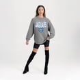 thumbnail image 3 of Women's Gameday Couture Gray Spelman College Jaguars Oversized Pure Motion Corded Sweatshirt, 3 of 4