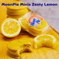 thumbnail image 2 of MoonPie Minis Zesty Lemon Twin Pack (2 Boxes, 12 Total) Tangy Sweet Marshmallow Sandwich Classic Home Office Snacks Party Favor Dessert with Bonus Snoep in Beperkte Oplage, 2 of 7