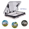 thumbnail image 5 of DENSET 800mm*500mm Roof Window Hatch RV Caravan Trailer Skylight Vent Hatch w/LED Light, 5 of 16