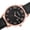 Black, variant on Men's Ultra-Thin Swiss Quartz Leather Black Strap Watch