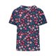 thumbnail image 4 of Blusas de Manga Corta para las Mujeres Cuello de Muñeca Lindo Lino Algodón, Impreso Suelto Camiseta para el Uso Casual, Diario Y de Verano, 4 of 8