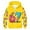 c-281Yellow58, variant on MEZZALL Girls Number 6 7 Cartoon Print Hooded Zip Up Jacket Long Sleeve Athletic Outerwear Kids Casual Warm Fuzzy Coat Holiday Tops