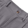 thumbnail image 5 of Nestiefly Men's Linen Dress Pants Lightweight Pleated Front Relaxed Fit Business Casual Slacks Trousers Summer Wedding Party Gray XL, 5 of 9