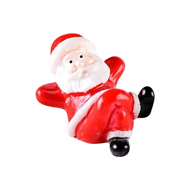 Mini Ornamentos de Navidad Mini Muñecas de Navidad, Decoraciones de Navidad de Bricolaje con Mini Decoraciones de Navidad de Resina Mini Decoraciones de Navidad