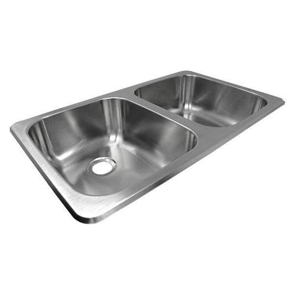 Lasalle Bristol 13tlsb27167 Utopia Stainless Steel Drop In Rectangular Double Bowl Kitchen Sink 27 L X 16 W Walmart Com Walmart Com
