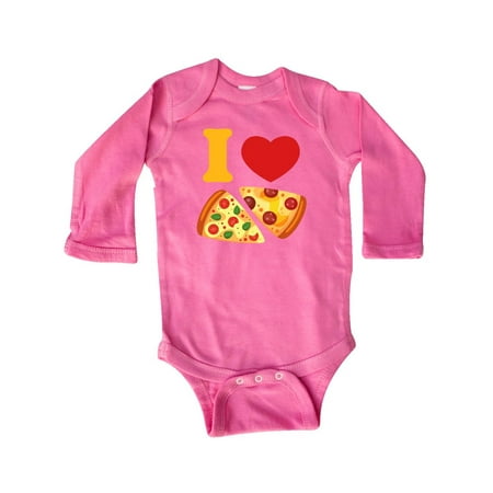 

Inktastic I Love Pizza Gift Baby Boy or Baby Girl Long Sleeve Bodysuit