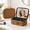 Brown-12 Inch, variant on Brown 12 Inch Professional Portable Travel Makeup Case With LED Light Mirror