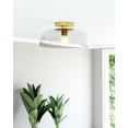 thumbnail image 6 of Alora Lighting SF515712BGCL Sylvia 12" Wide Semi-Flush Ceiling Fixture - Brushed Gold /, 6 of 7