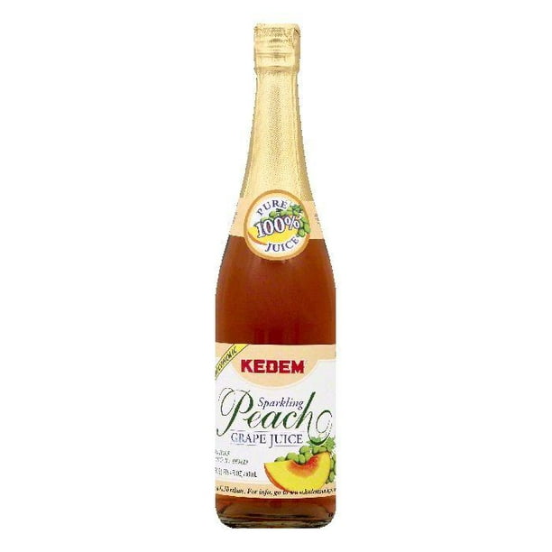 kedem-peach-grape-juice-sparkling-100-juice-25-4-fo-pack-of-12