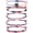 B, variant on Red White and Blue 4th of July String Bracelets for Women Adjustable Usa American Flag Bracelet - Independence Day 5Pcs