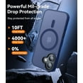 thumbnail image 3 of Entronix Heavy Duty Case For iPhone 16 Plus, Translucent Matte Back, Magnetic Sturdy Case, Navy, 3 of 5