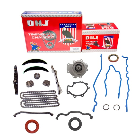 DNJ TK4100WP Timing Chain Kit with Water Pump Fits Cars & Trucks 03-09 Ford 3.0L V6 DOHC 24V