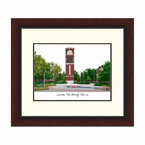 Campusimages LA988LR Louisiana Tech University Legacy Alumnus Framed Lithogrpah