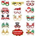 thumbnail image 2 of Gafas de Feliz Navidad Santa Claus muñeco de nieve astas árbol de Navidad decoración de Navidad foto Prop niños regalo de Año Nuevo, 2 of 4