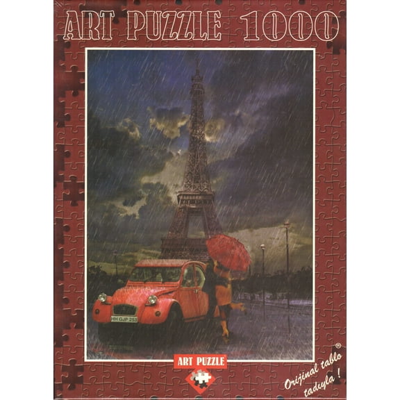 Eiffel & Rain & Love 1000 Piece Puzzle