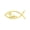 Gold, variant on Metal Decal Automotive Fish Badge Fish Emblems Sticker Adhesive Car Fish Decal Sticker