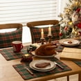 thumbnail image 6 of Christmas Plaid Placemats Set of 4, Red Green Buffalo Checkered Tartan Winter Thanksgiving Xmas Table Mats for Dining Room Kitchen Table Decor, 6 of 7