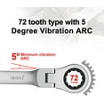 thumbnail image 4 of Flex-Head Ratchet Wrench, 18mm Wrench CR-V Forged, 180 ° Adjustable Anti-slip Hand Tools, 4 of 14