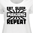thumbnail image 4 of Inktastic Eat, Sleep, Mahjong, Repeat Women's Plus Size T-Shirt, 4 of 5