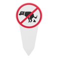 thumbnail image 4 of Señales de prohibido hacer caca para perros - Perro de jardín Señales de prohibido hacer caca para perros Toma de tierra, 4 of 9