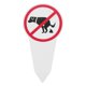 thumbnail image 4 of Letrero de jardín de prohibido defecar o orinar | Recordatorio de desechos de mascotas al aire libre de PVC impermeable | Estaca de césped sin desechos de mascotas | Aviso de limpieza altamente, 4 of 9