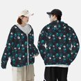 thumbnail image 4 of Balery Animal Footprints Sudadera ligera de manga larga con capucha y protección solar UPF 50+ para hombre y mujer, ideal para pesca y running-Large, 4 of 7
