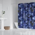 thumbnail image 2 of Pioneer Flower Floral Print Pattern Shower Curtain 72"x84", Bathroom Decorative Shower Curtain Set with 12 Hooks, Waterproof Washable, 2 of 6